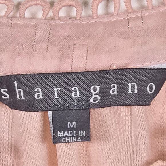 Sharagano Women's Light Pink Sheer Top. Size Medium. - Picture 7 of 8